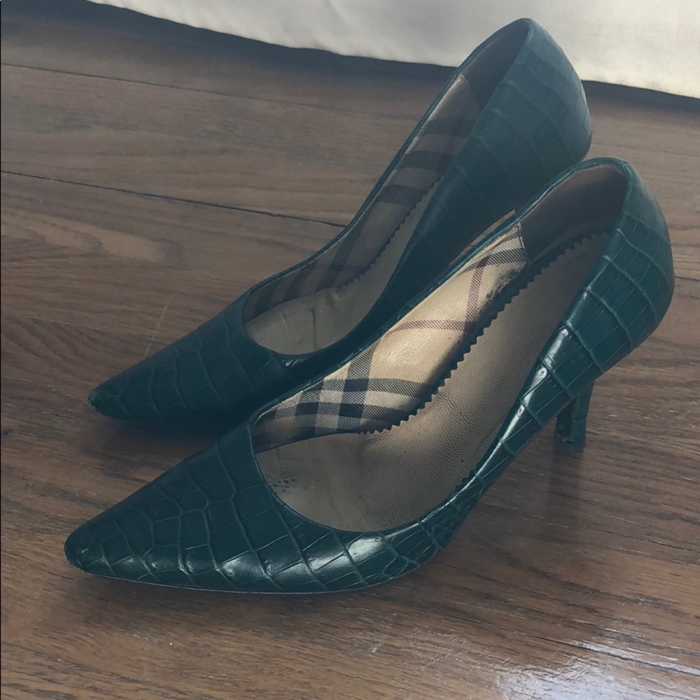 Burberry Alligator Pumps